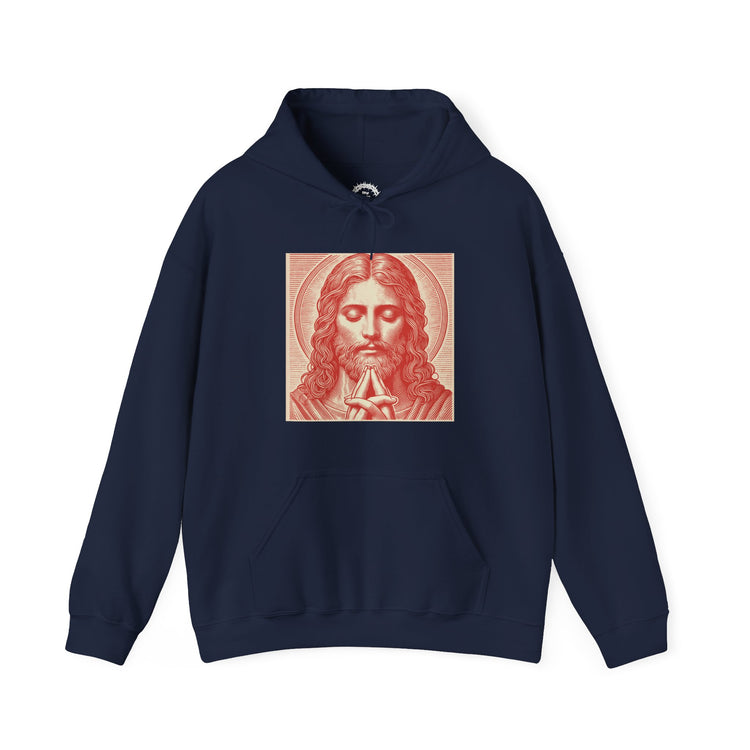 Praying Jesus Hoodie (Sanguine)
