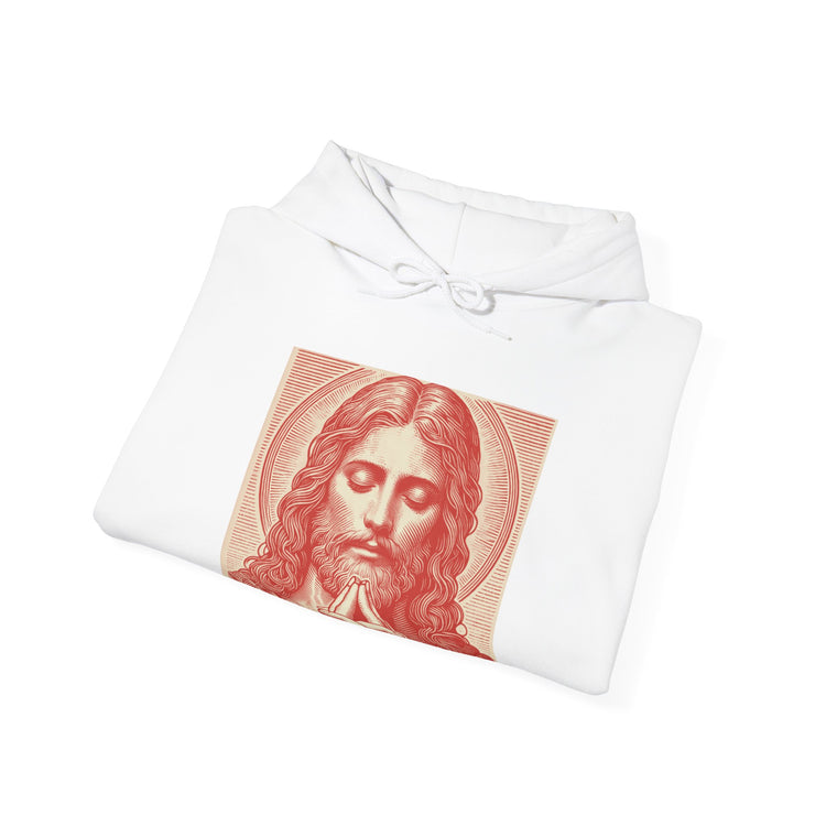 Praying Jesus Hoodie (Sanguine)