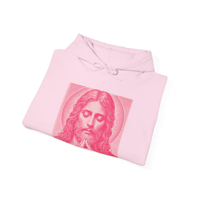 Praying Jesus Hoodie (Pink)