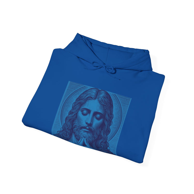 Praying Jesus Hoodie (Blue)