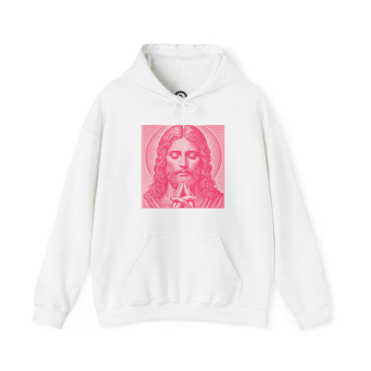 Praying Jesus Hoodie (Pink)