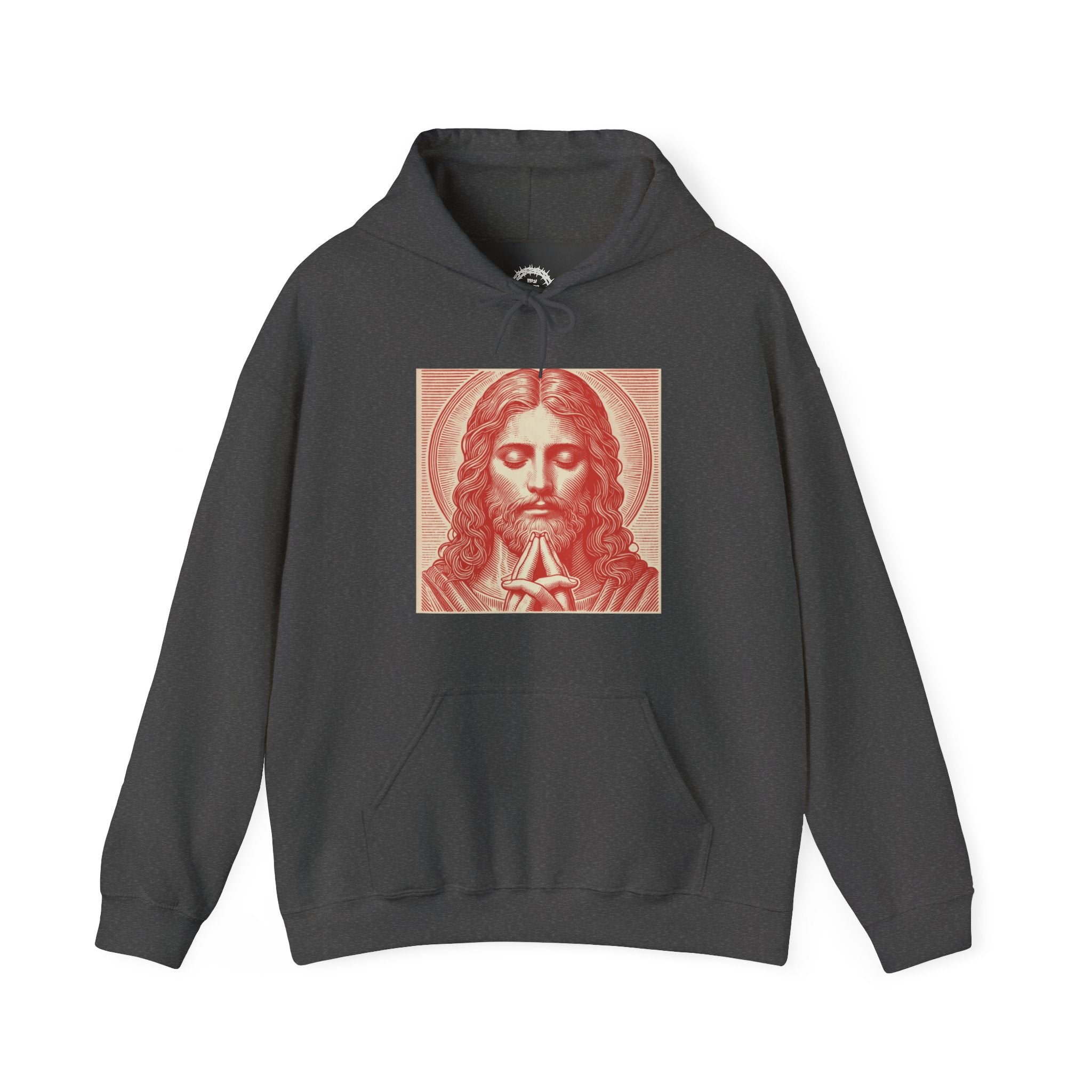 Praying Jesus Hoodie (Sanguine)